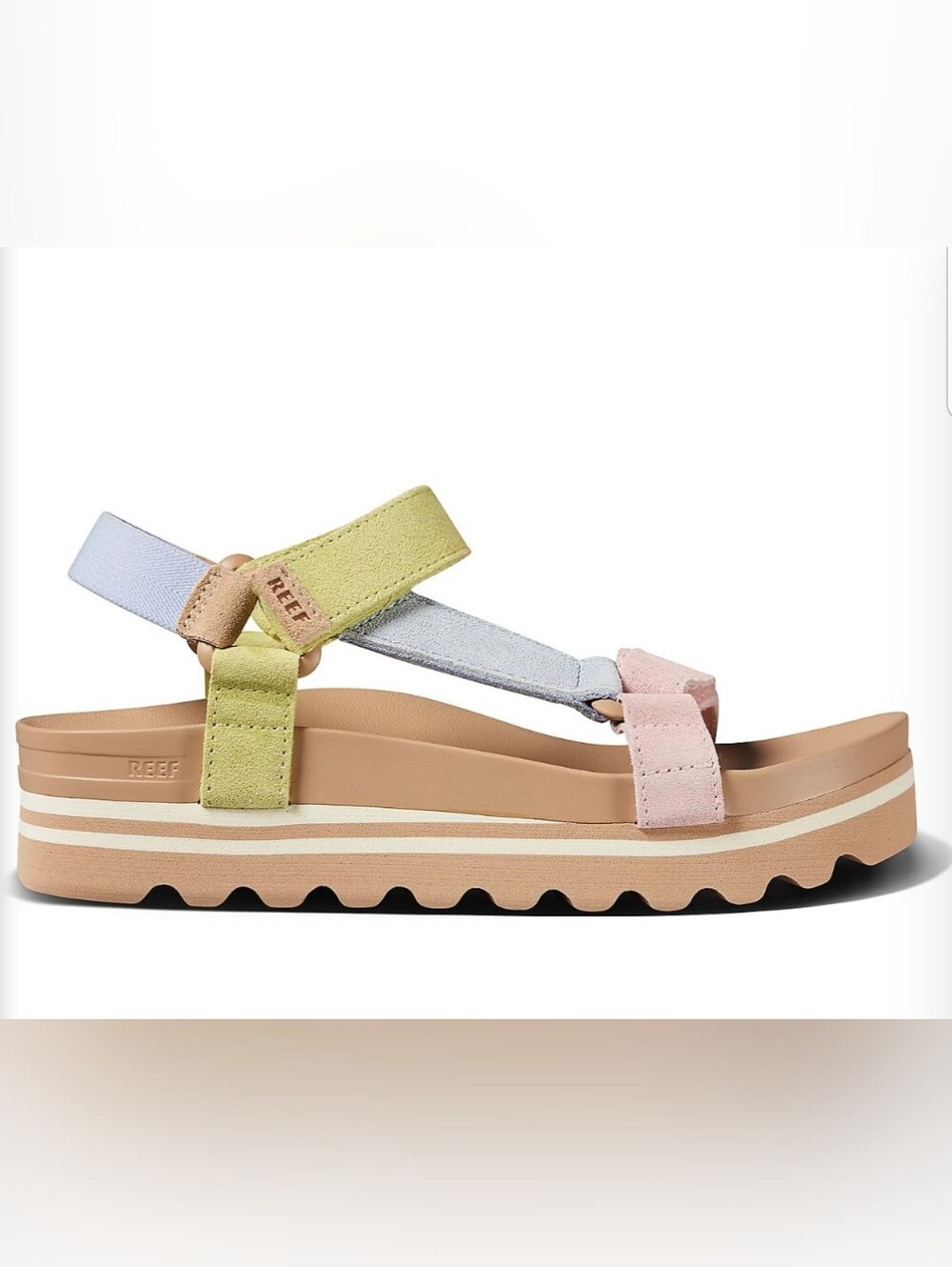 NEW! REEF Platform Sport Sandals in Pastel Mult sz 7 NWT - Picture 4 of 7